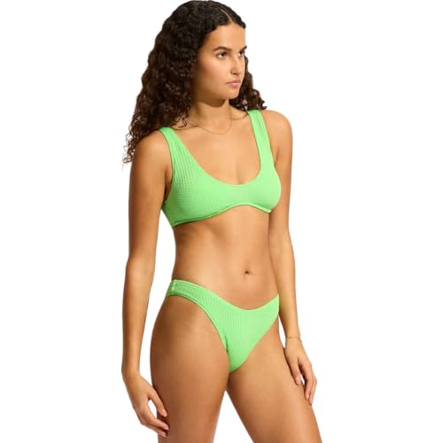 Seafolly Women's Over The Shoulder Tie Back Scoop Front Bikini Top Swimsuit