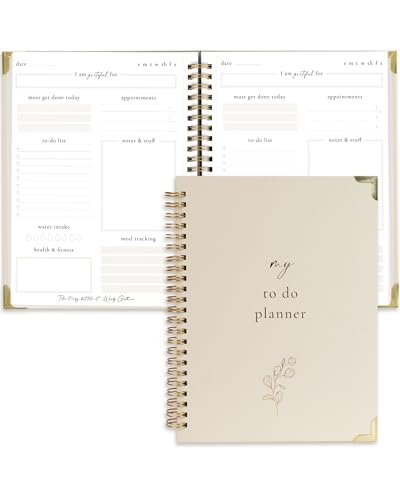 Beautiful To Do List Notebook - Aesthetic Daily Planner to Easily Organize Your Tasks And Boost Productivity - Stylish Und...
