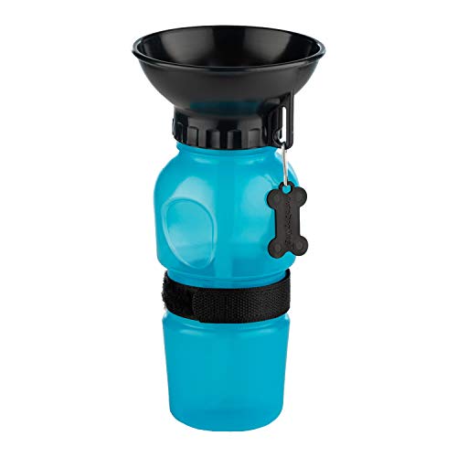 Highwave AutoDogMug Portable Dog Water Bottle, Squeeze Water Bottle with Built-in Travel Bowl for Dogs, Leak-Resistant BP...