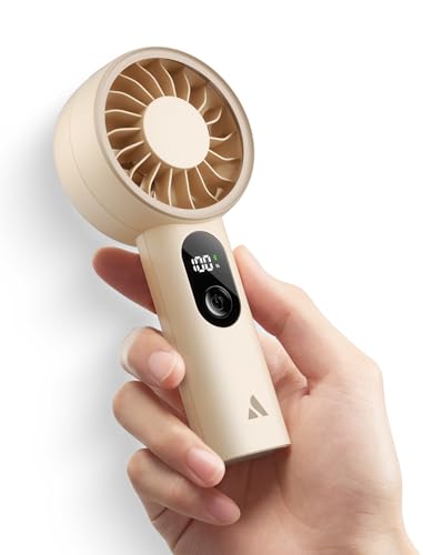Aecooly Mighty Portable Fan, Powerful Handheld Fan, USB Rechargeable [10H Max Cooling Time], Mini Personal Battery Powere...