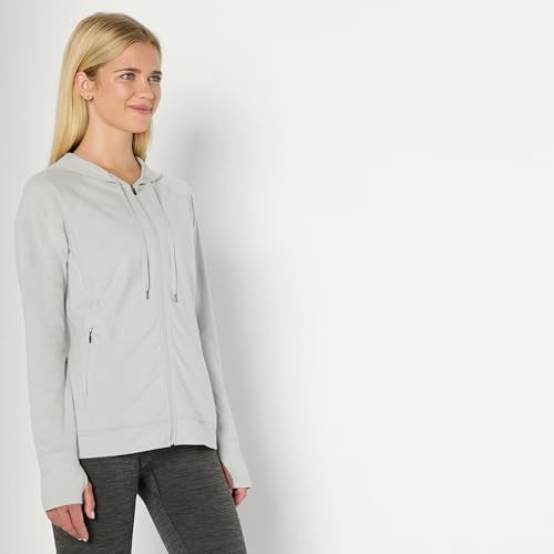 Amazon Essentials Women's Athletic Soft Performance Lightweight Zip Up Workout Hoodie Jacket