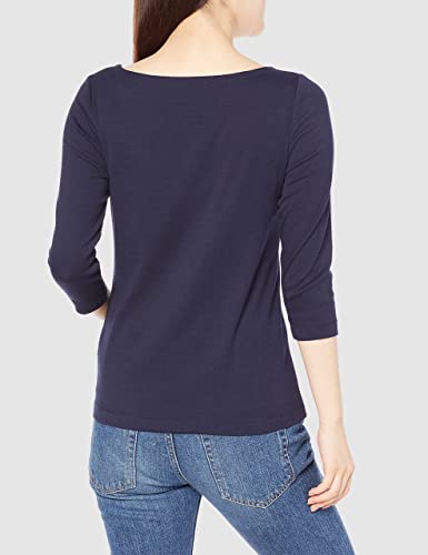 Amazon Essentials Women's Slim-Fit 3/4 Sleeve Boat Neck Cotton Modal Micro Rib T-Shirt