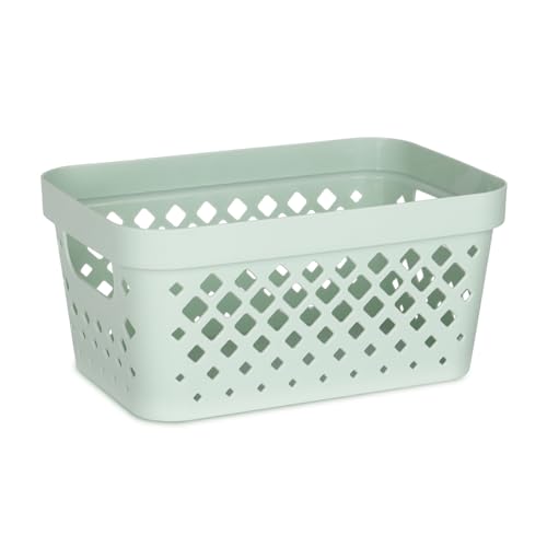 Glad Plastic Baskets for Organizing, Set of 6 | Pantry Storage for Under Counter, Linen Closet, and Bathroom | Nesting She...