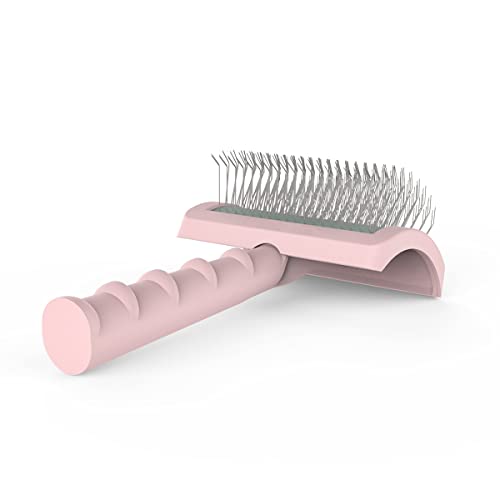 LBMBAIC Super Dense Soft Slicker Brush for Thick and Long Fur Dogs - Grooming Brush for Fluff, Shedding, Tangles on Golden...
