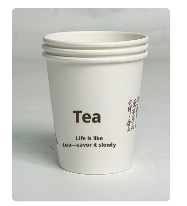 Disposable business paper cup-tea type-235ml-50 pcs-1 pack