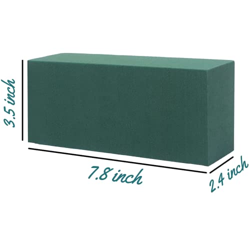 FLOFARE Pack of 8, Dry and Wet Floral Foam Blocks for Fresh and Artificial Flowers, Each (7.8” L x 3.5” W x 2.4” H), for W...