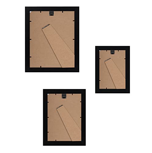 Americanflat Set of 10 Picture Frames with Shatter-Resistant Glass - Gallery Wall Frame Set with Two 8x10, Four 5x7 and Fo...