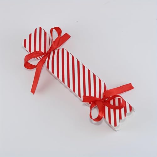 Gift For Her/Him 150pcs Striped Packaging Gift Box Wedding Party Supplies Valentine'S Day Gift Box Packaging Supplies (Red)