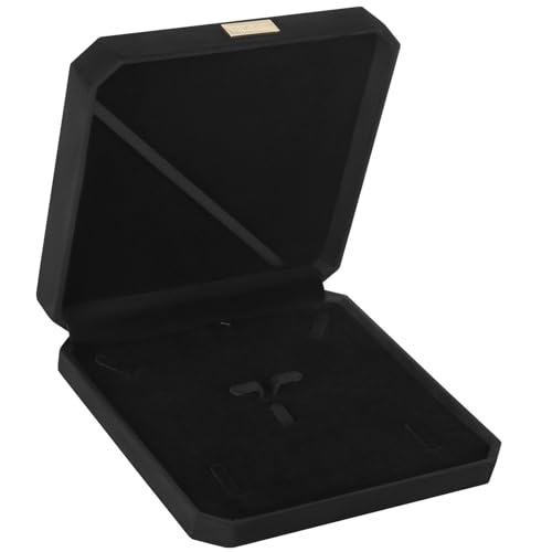 LETURE Large Jewelry Set Gift Box, Velvet Octagonal Necklace Ring Earring Pearl Storage Holder Boxes for Wedding Anniversa...
