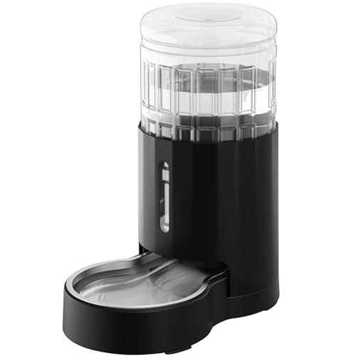 CZPET Dog Water Bowl Dispenser 4L, Wider Mouth & Upgraded Brush for Easy Cleaning Automatic Cat Gravity Refilling Waterer ...