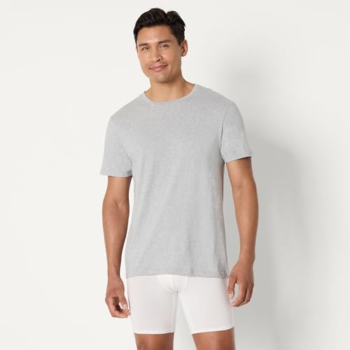 Amazon Essentials Men's Slim Fit Cotton Crew Neck Undershirts