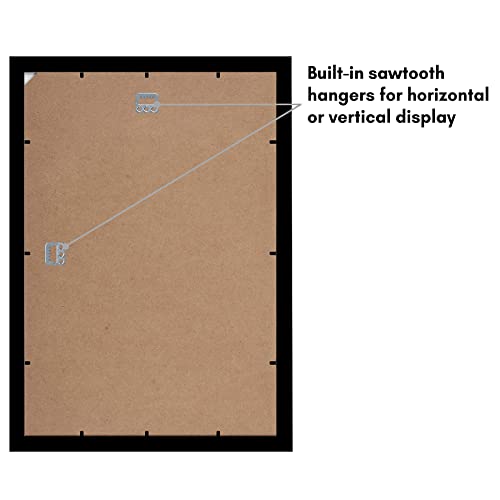 Americanflat 12x18 Poster Frame with Shatter-Resistant Glass - Signature Collection - Gallery-Style Frames Made of Enginee...