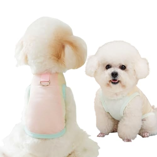 Dog Shirt with D-Ring, Sun Protection Summer Pet Clothes for Small Dogs Boy Girl Dog Cooling Vest Summer T-Shirt Puppy Sle...
