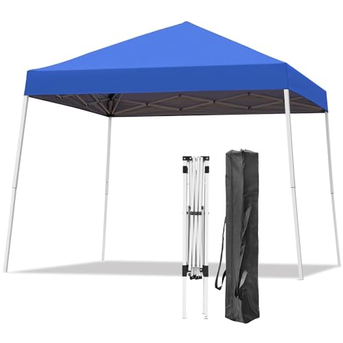 Oneofics Canopy Tent, 10X10 FT Pop Up Canopy Outdoor Instant Tent Slant Legs with Carrying Bag, Portable Gazebo Shelter fo...