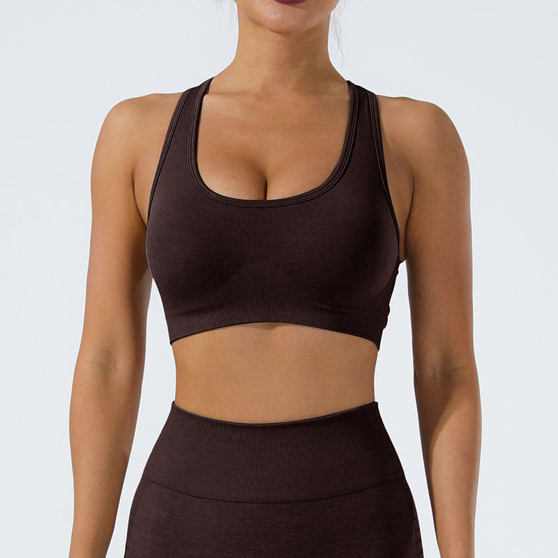 Super Soft Feel Beauty Back Exercise Bra Underwear Wear Shockproof Running Fitness