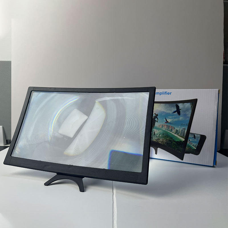 L6 Curved Screen Amplifier, 12-inch HD Mobile Phone Magnifier, Lazy Phone Stand