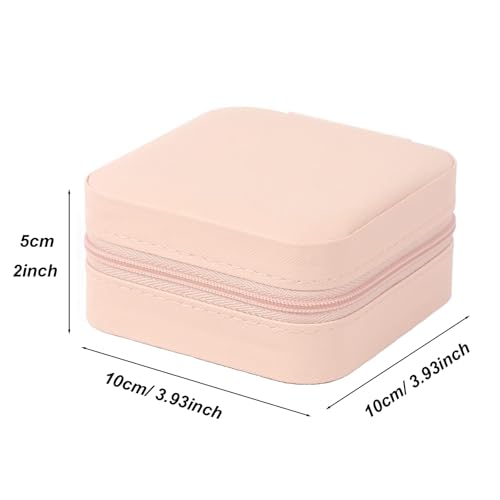 KYHYFJMD Travel Jewelry Case 2 Pack Mini Travel jewelry Box Portable Organizer Women Girls Gift Box for Rings Earrings Nec...