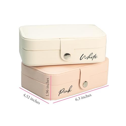 Customizable Rectangle PU Leather Jewelry Box – Personalized with Birth Flower & Name | Detachable Interior | UV or Vinyl ...