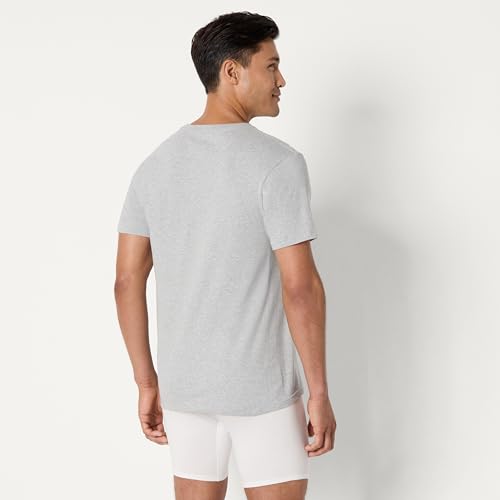 Amazon Essentials Men's Slim Fit Cotton Crew Neck Undershirts