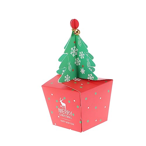 NOALED 10 Stück Weihnachts-Geschenkpapier, Mini-Weihnachts-Süßigkeitstüten, Weihnachtsgeschenkbeutel, Weihnachts-Goodie-Ba...