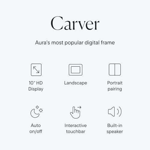 Aura 10" HD Digital Picture Frame | Wirecutter's Best Digital Frame for Gifting | Send Photos Directly to Your Frame from ...