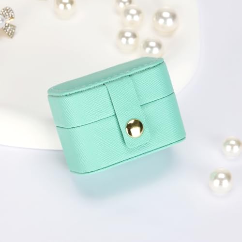KUKUVR Small Travel Jewelry Box For Ring Stud Earring, Mini Jewelry Ring Holder for Multiple Rings, Portable Jewelry Stora...