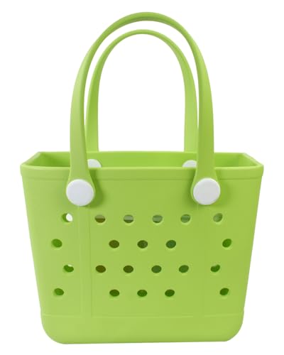 Addoklm Lightweight Extra large Rubber Beach Bag Small mini Tote Bag for Gym Waterproof medium Open Handbag for Pool Sports