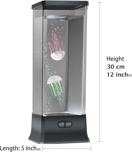 COLORLIFE Cool Electric Jellyfish Lamp with Bluetooth Speaker Music Gift for Boys Girls Adults Aquarium Tank Sensory Mood ...