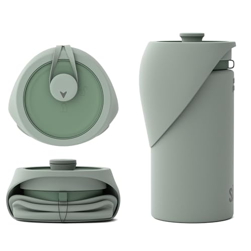 SÄKER Portable Dog Water Bottle, Collapsible Water Bottle for Dogs Perfect for Walking, Hiking and Outdoors | Works as a P...