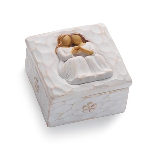 HORTIX Best Friend Birthday Gifts for Women, Friendship Gifts for Women,Forever Friends, Sculpted Hand-Painted Keepsake Box