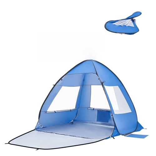 VEVOR Beach Tent Sun Shelter for 2 Person, UPF 50+ Protection, Portable Sun Shade Beach with Carrying Bag & Sand Pockets, ...