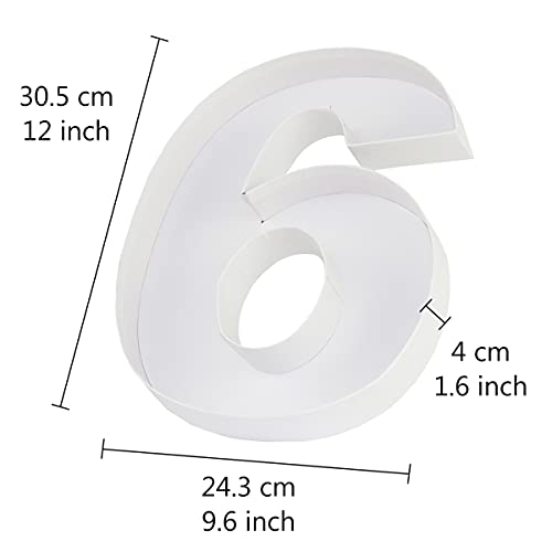 WENPACK 12.5" Cardboard Letter Shaped Mache Flower Strawberries Fillable Sweets Confectionery Packaging Box with Clear Lid...