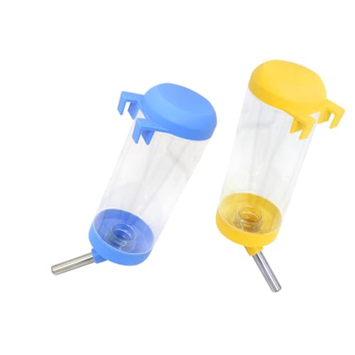 LAPXSNZD 2Pcs 16Oz No Drip Small Animal Water Bottle,Bpa Free Best Water Bottle for Small Pet Bunny Ferret Hamster Rabbit ...