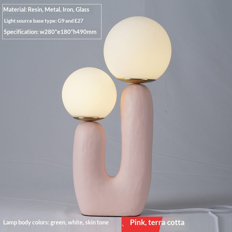 Internet-famous Resin Desk Lamp For The Study Or Bedroom