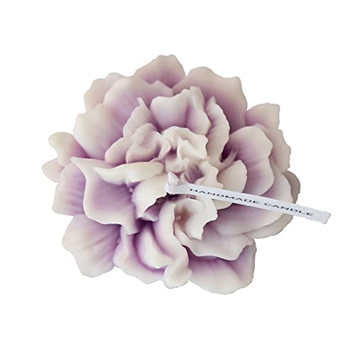 Carnation Flower Shaped Scented Candle,Handmade Aroma Soy Wax Decorative Candle for Table Photo Prop Birthday Gift,Prefect...