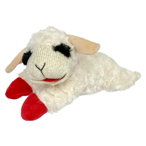 Multipet Lamb Chop Dog Plush Toy - Squeaky Toy for Small & Medium Dogs - Extra Soft Plush - Stuffed Animal for Cuddling & ...