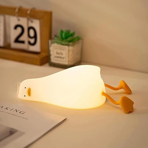 ATCTBOGFS Cute Duck/Chicken/Rabbit/Panda NightLight, LED Squishy Animal Novelty Lamp for Toddler Baby Kids, Nursery Touch ...