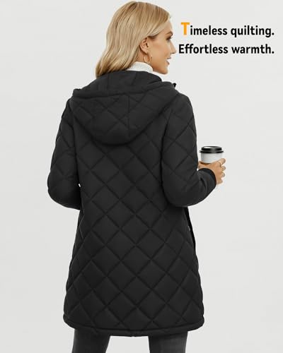 Wulcea Graphene Heated Jacket For Women 12V 18400mAh Fast Charge Large Capacity Battery
