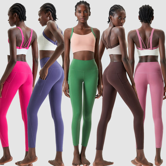 Kitten Ear Fitness Sportswear Tight Base Clothing Yoga Clothes Suit Two Pieces