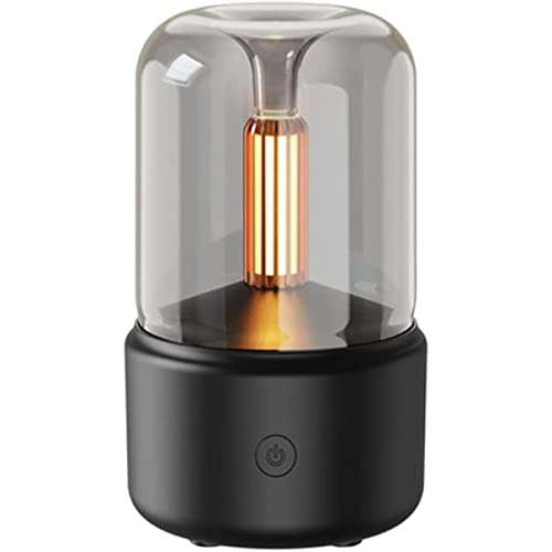 Candlelight Flame Air Diffuser,Portable Essential Oil Diffuser Noiseless 120ML Aroma Diffuser Waterless Auto-Off Protectio...