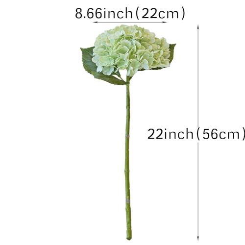 DUYONE 3PCS 22 inch Lifelike Artificial Hydrangea Large Flowers Artificial Flowers Dry Flowers Outdoor Wedding Christmas O...