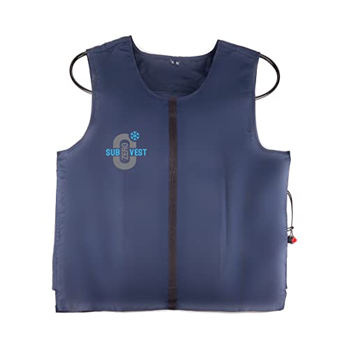 Water Circulating Cooling Vest by SubZero, Battery Powered Ice Cooling Keeps Cold 2-5hrs