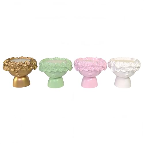Crown Tales 4-Piece Scented Candle Gift Set – Floral Crown Sculptural Candles, Decorative Home Fragrance for Living Room, ...