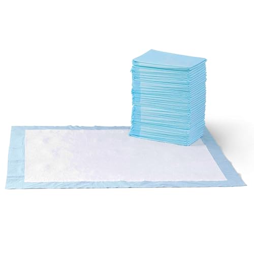 Amazon Basics Leak-Proof Dog and Puppy Potty Training Pee Pads with Quick-Dry 5-Layer Design, X-Large Size 28 x 34 Inch, B...