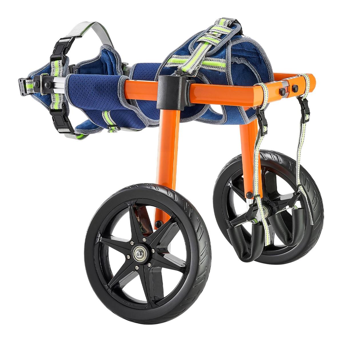 Dog Wheelchair For Back Legs, Lightweight 2 Wheels Pet Wheelchair, Height, Width & Length Adjustable, Dog Cart With Shock-Absorbing Wheels, For Injured, Disabled Dogs 35-48 Lbs, Medium