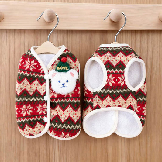 Vest Teddy Warm Cat Clothes Pet Apparel