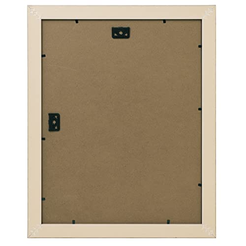 Golden State Art, 11X14 Ornate Finish Photo Frame with White Mat for 8x10 Picture & Real Glass. Color: Distressed Gold