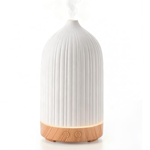 Specvoko 100ML Essential Oil Diffuser, Ultrasonic Cool Mist Aromatherapy Diffuser with Timer & 8-Color LED Light, Continuo...