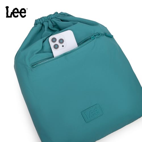 Lee Drawstring Backpack Bag Lightweight Small Gym Swim Beach Bag Water Resistant Sports Sackpack for Men Women, LEE48-002TQ