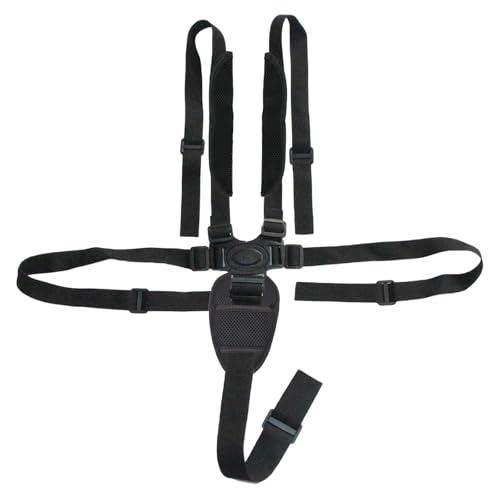 Universal 5 Point Adjustable Baby Seat Chest Harness for Child Seats, with Baby Shoulder Strap and Crotch Harness Pads for...